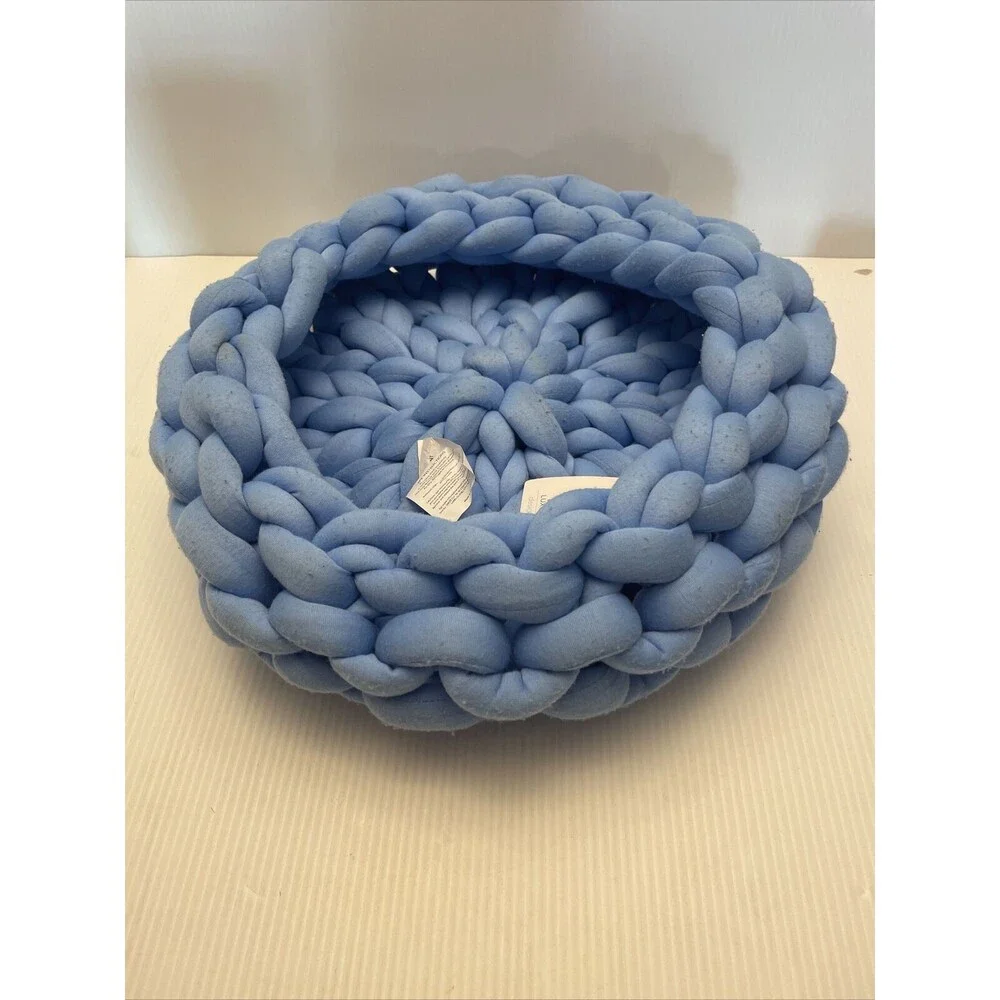 Nordstrom Dog Bed Small Woven Blue